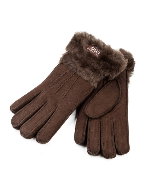 UGG Double Cuff Gloves - Chocolate