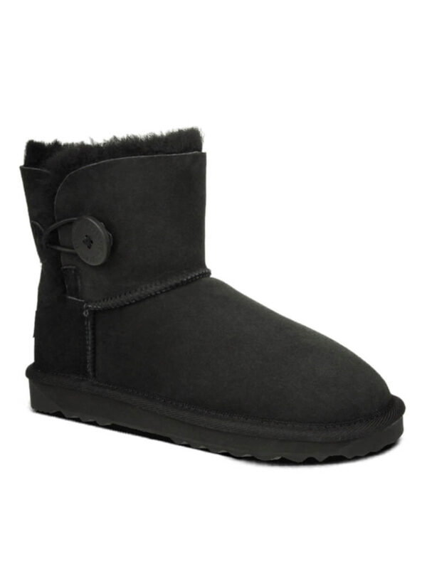Australian Made Mini Button UGG Boots - Black
