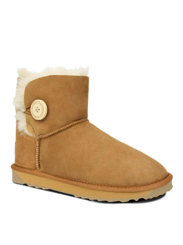 Australian Made Mini Button UGG Boots - Chestnut