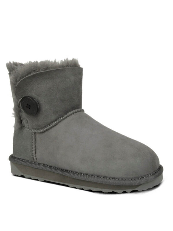 Australian Made Mini Button UGG Boots - Grey