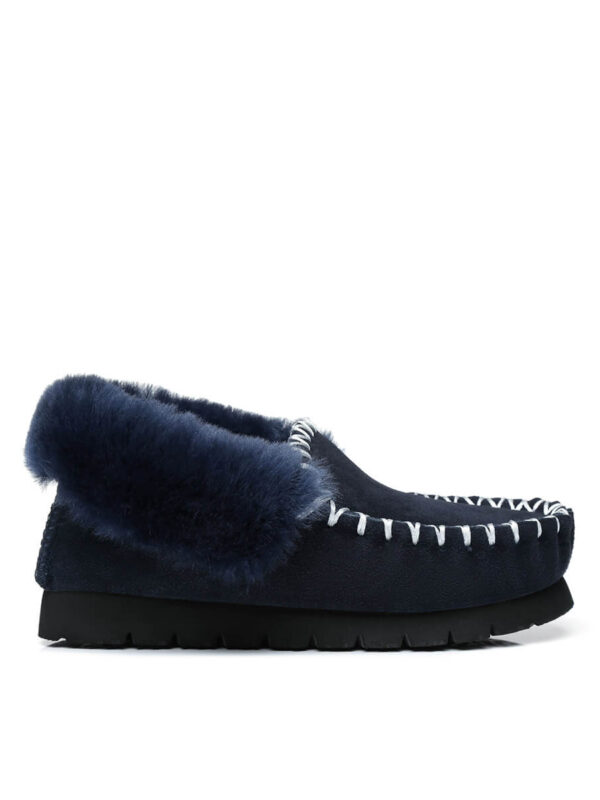 UGG Popo Sheepskin Moccasin - Navy