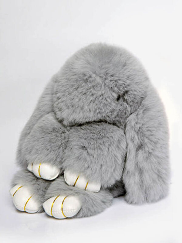 Rex Bunny bag hang keyrings - Grey