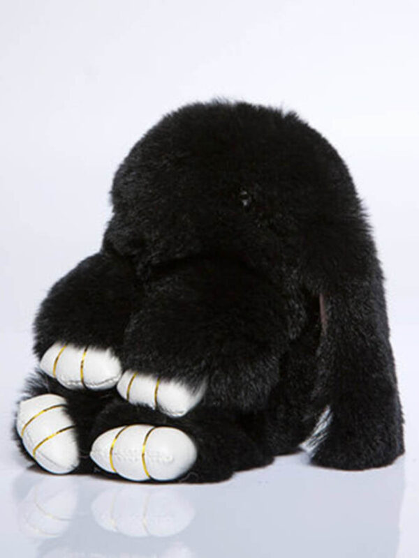 Rex Bunny bag hang keyrings - Black