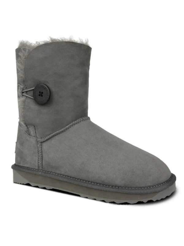 Australian Made Short 1 Button UGG Boots - Grey