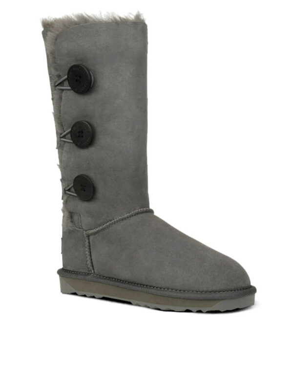 Australian Made 3 Buttons UGG Boots - Grey