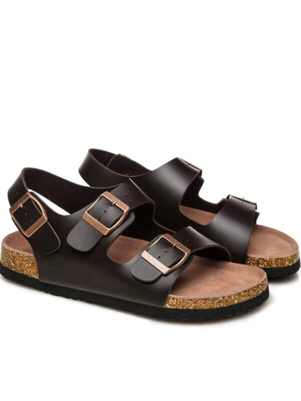 UGG Unisex Buckle Sandals Oak - Chocolate