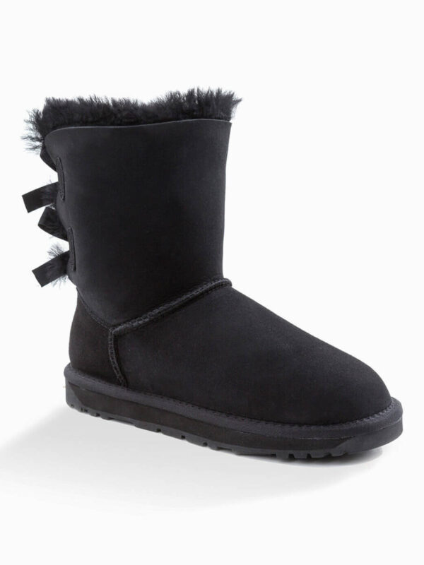 Classic UGG Long Bailey Bow Boots - Black