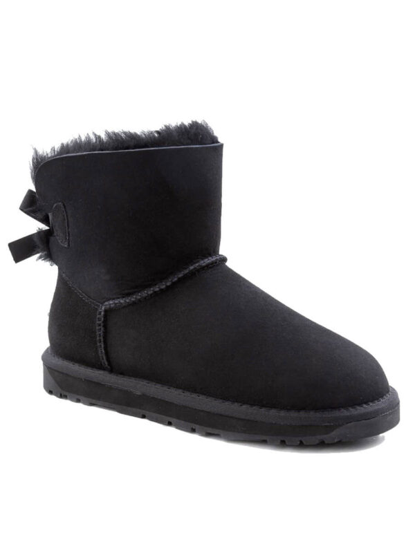 Classic Mini Bailey Bow UGG Boots - Black