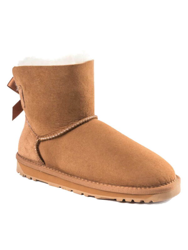 Classic Mini Bailey Bow UGG Boots - Chestnut