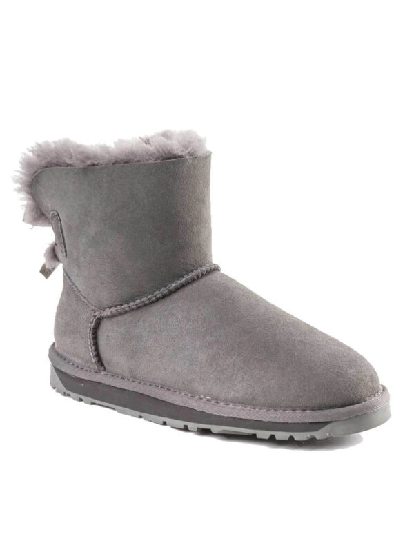 Classic Mini Bailey Bow UGG Boots - Grey
