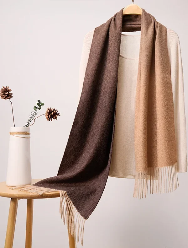 UGG Gradient Cashmere Scarves | Mitchell-Y - Brown/Camel