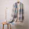 UGG Scarves Blue-Grey & Cream Plaid