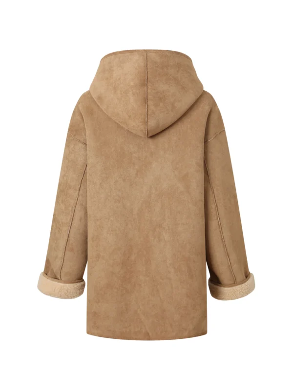 Willow Women's Hooded UGG Shearling Coat product detail 2 image
