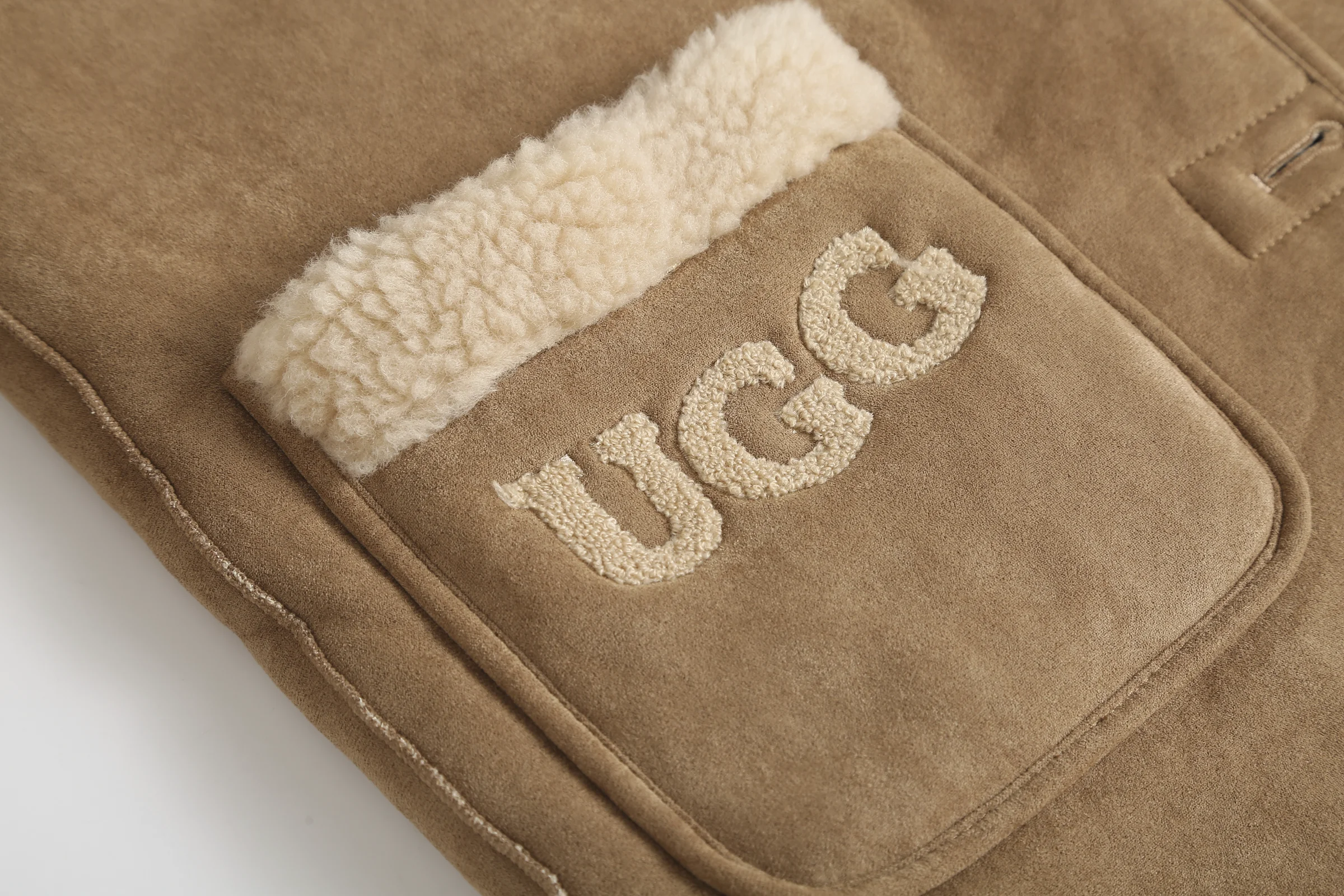 Willow Women's Hooded UGG Shearling Coat product detail 3 image