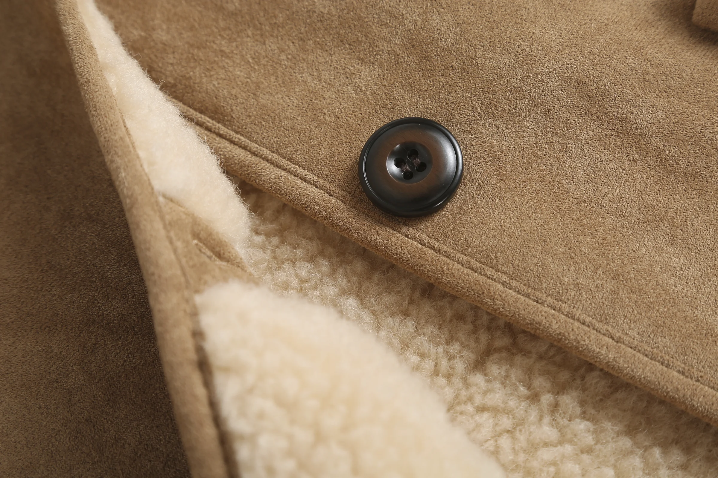 Willow Women's Hooded UGG Shearling Coat product detail 8 image